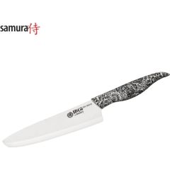 Samura Inca Кухонный нож Шефа 187mm белым циркония керамическим лезвием / ABS TPR ручкой