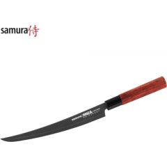 Samura Okinawa Stonewash Кухонный нож слайсер Tanto 170mm из AUS 8 Японской стали 58 HRC