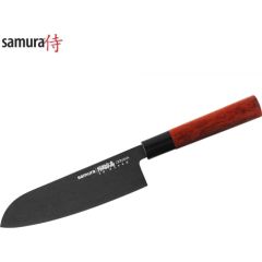 Samura Okinawa Stonewash Кухонный нож Santoku 175mm из AUS 8 Японской стали 58 HRC