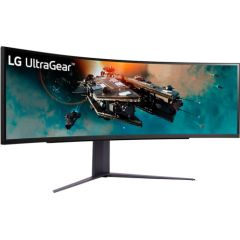 LG UltraGear 49GR85DC-B, gaming monitor - 49 - black, DQHD, AMD Free-Sync, HDR, 240Hz panel