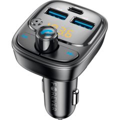 Forever TR-370 FM transmitters 2X USB-A / 1X USB-C Auto FM Transmiteri un Carplay ierīces