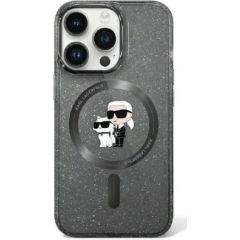 Karl Lagerfeld Apple  iPhone 11 / Xr 6.1 hardcase Karl&Choupette Glitter MagSafe Black
