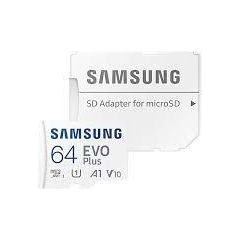 SAMSUNG EVO+ Plus microSDXC 64GB 2024 with Adapter