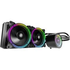 PC Water Cooling AiO Darkflash TR240 RGB 2x 120x120 (black)