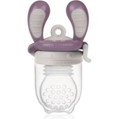 Kidsme Food Feeder bērna ēdināšanas ierīce cietiem produktiem (vidējs), Plum, no 4 mēn. - 160350PL Māneklīši / Knupīši
