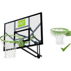 EXIT Galaxy pie sienas stiprināms basketbola dēlis ar stīpu - zaļš/melns