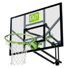 EXIT Galaxy pie sienas stiprināms basketbola dēlis - zaļš/melns