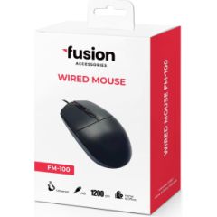 Fusion FM-100 optiskā pele | 1200 dpi | melna
