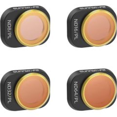 4 Lens Filters ND/PL 8, 16, 32, 64 Sunnylife for DJI MINI 4 PRO Piederumi droniem