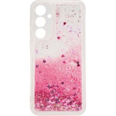 iLike Samsung  Galaxy A35 Silicone Case Water Glitter Pink
