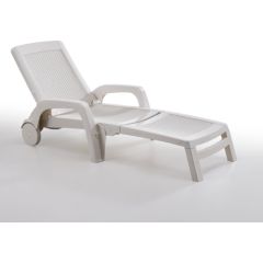 Bica Sauļošanās krēsls Miami balts