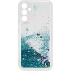 iLike Samsung  Galaxy A55 Silicone Case Water Glitter Blue Neoriģinālie Maciņi