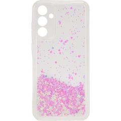 iLike Samsung  Galaxy A55 Silicone Case Water Glitter Light Pink