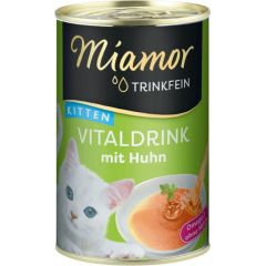 MIAMOR Trinkfein Kitten Vitaldrink with chicken - cat treats - 135ml