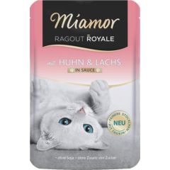 MIAMOR Ragout Royale Chicken and salmon in sauce - wet cat food - 100g