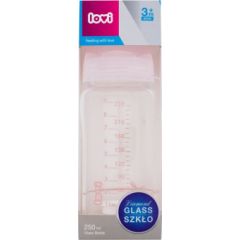 Lovi Baby Shower / Glass Bottle 250ml Pink 3m+