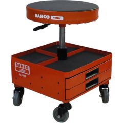 Bahco Adjustable height stool with storage on wheels