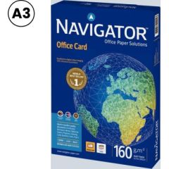 Papīrs NAVIGATOR OFFICE CARD A3 formāts 160 g/m2, 250 loksnes/iepakojumā