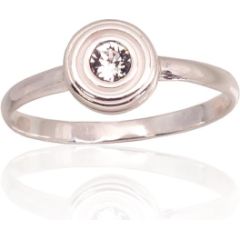 Серебряное кольцо #2101755_SV, Серебро 925°, Кристаллы, Размер: 16, 1.4 гр.