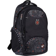 Mugursoma YES T-120 Mechanical monsters, melna Mugursomas