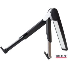 Klēpjdatoru statīvs SUN-FLEX®GRAVITY STAND, metāla, melns / sudraba krāsā