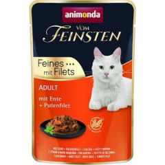 ANIMONDA vom Feinsten Duck, turkey fillet - wet cat food - 85 g