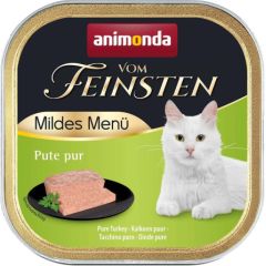 ANIMONDA Vom Feinsten Mildes Menu Pute pur - wet cat food - 100g Kaķu konservi