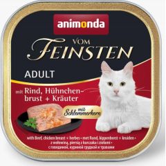 Animonda Vom Feinsten Classic Cat with Beef, Chicken Breast, Herbs 100g Kaķu konservi