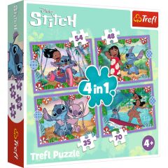 TREFL STITCH Pužļu komplekts 4in1 Puzles