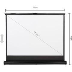 Maclean MC-961 Portable Projection Screen Compact 45" 4:3 Free-Standing Office Cinema Projektoru ekrāni uz statīva