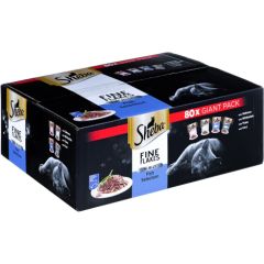SHEBA Delicacy Fishy Flavours in jelly - wet cat food - 80x 85g
