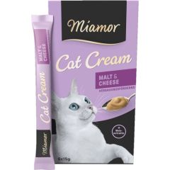 MIAMOR Cat Confect - Malt Cream +Kase 6x15g Kaķu konservi