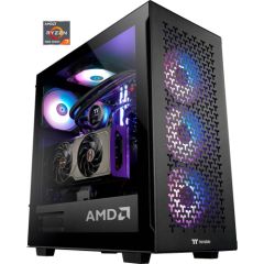 Thermaltake AMD Pro Edition, gaming PC (black/transparent, Windows 11 Home 64-bit)