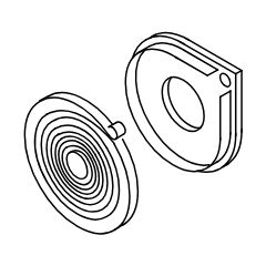 Startera atspere CS-420ES, ECHO Rezerves daļas