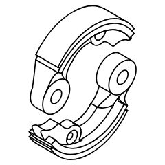 CLUTCH SHOE SET SRM-3611T, ECHO Rezerves daļas