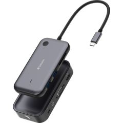 Verbatim Share My Screen 1080p USB wireless adapter WDA-01, docking station (black, HDMI, VGA, USB-C, SD, microSD)