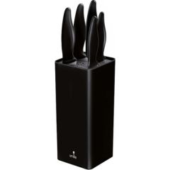 Smile SNS-6 6-piece block knife set black Naži