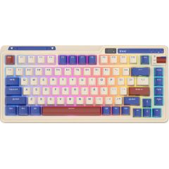 Wireless mechanical keyboard Royal Kludge KZZI K75 pro RGB, Moment Switch (retro blue)