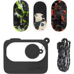 Protective Case Sunnylife for Insta360 GO 3 Black with stickers