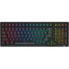 Wireless mechanical keyboard Royal Kludge RK98 RGB, Red switch (black)