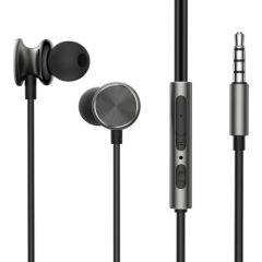 Joyroom Wired Earphones JR-EW03, Half in Ear (Dark Grey)
