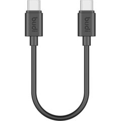USB-C to USB-C cable Budi 65W 25cm (black)