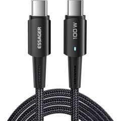 USB-C to USB-C Cable 100W Essager 1m (black)