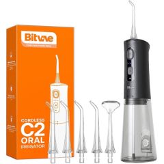 Water flosser with nozzles set Bitvae C2 (black) Elektriskās zobu birstes