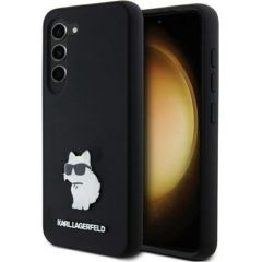 Karl Lagerfeld Samsung  Galaxy S24 S921 hardcase Silicone Choupette Metal Pin Black