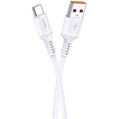 KAKUSIGA KSC-805 USB-A -> USB-C uzlādes kabelis 15W | 3A | 100 cm balts