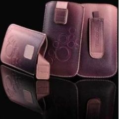 iLike Universal  Leather Pocket Case M Dark Pink