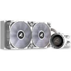 Sharkoon S80 RGB White AIO 240mm, water cooling (white)