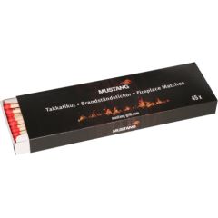 (Ir veikalā) Mustang Fireplace matches 20 cm 45 pcs display