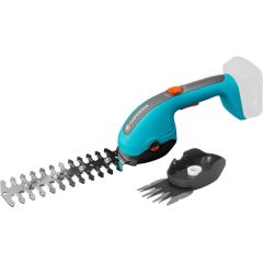 GARDENA cordless grass shears PowerCut 20/18V P4A solo, with shrub knife (turquoise/grey, without battery and charger, POWER FOR ALL ALLIANCE)